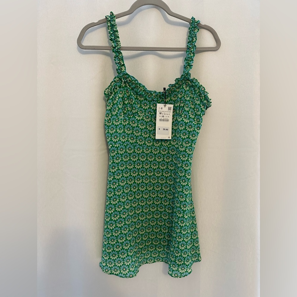 Zara Green Mini Dress